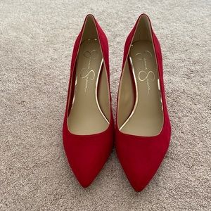 Jessica Simpson Marachino Microsuede High Heels